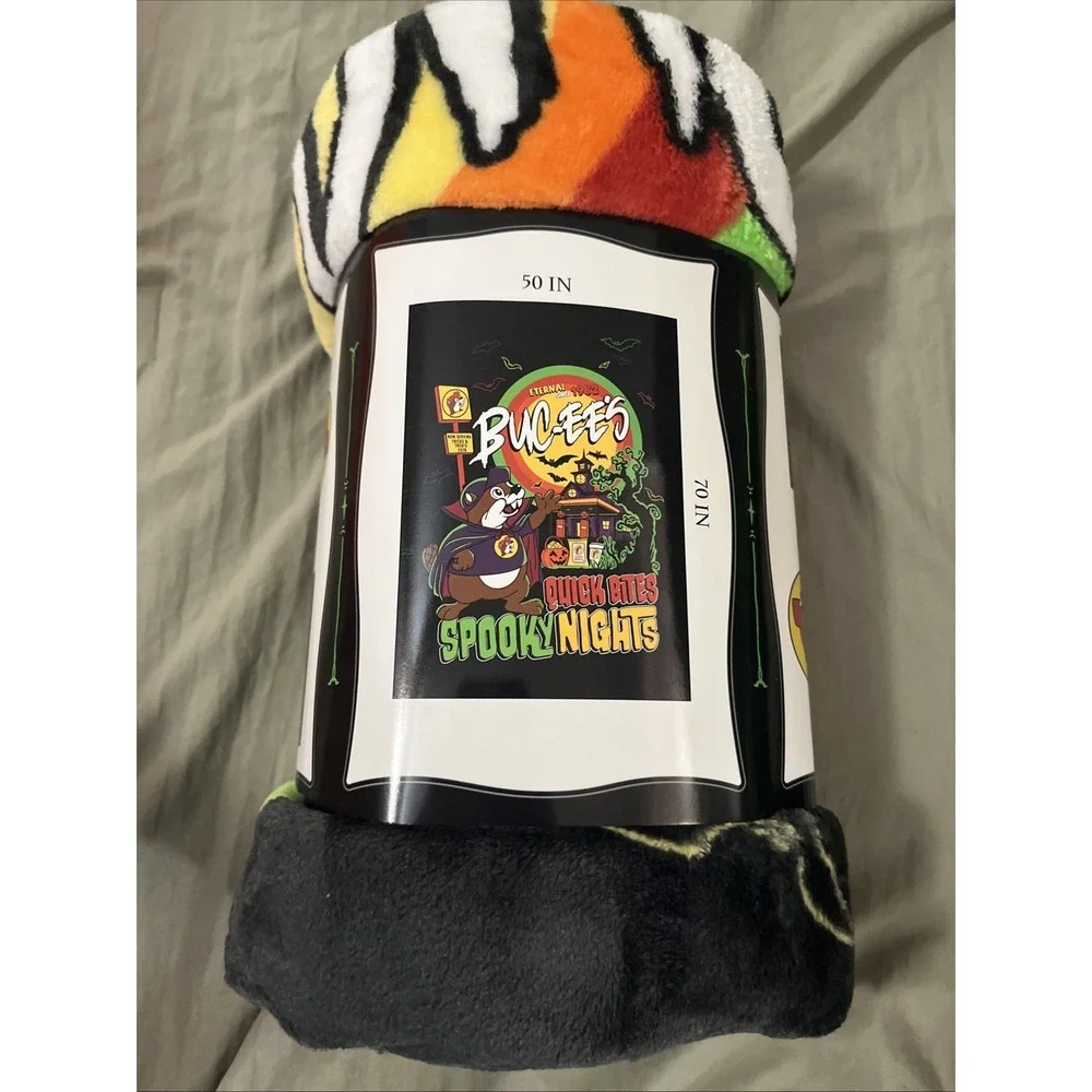 2026 Buc-ee's Halloween Plush Throw Blanket 50